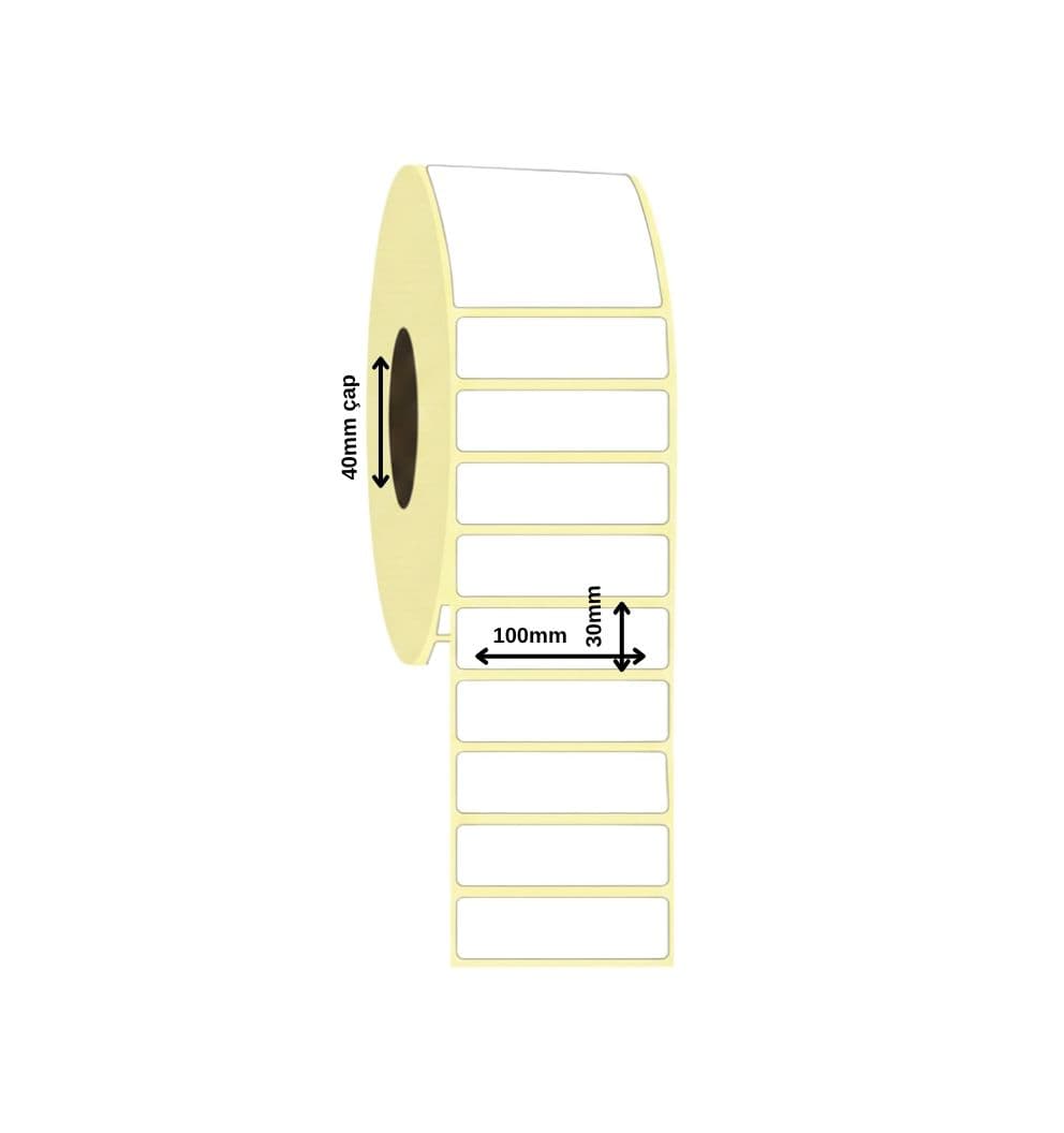 Termal Etiket 100x30 mm
