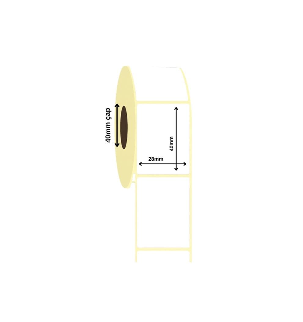 Termal Etiket 28x40 mm