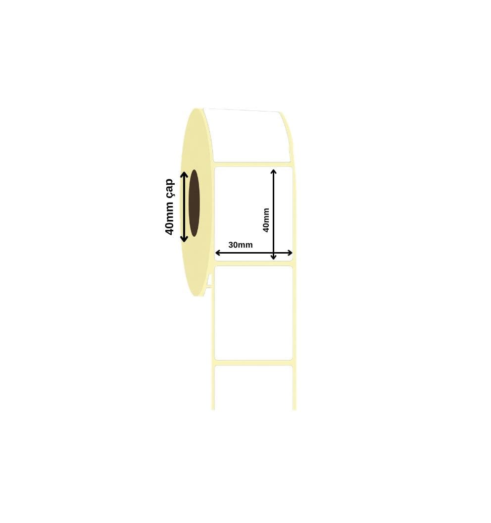 Termal Etiket 30x40 mm