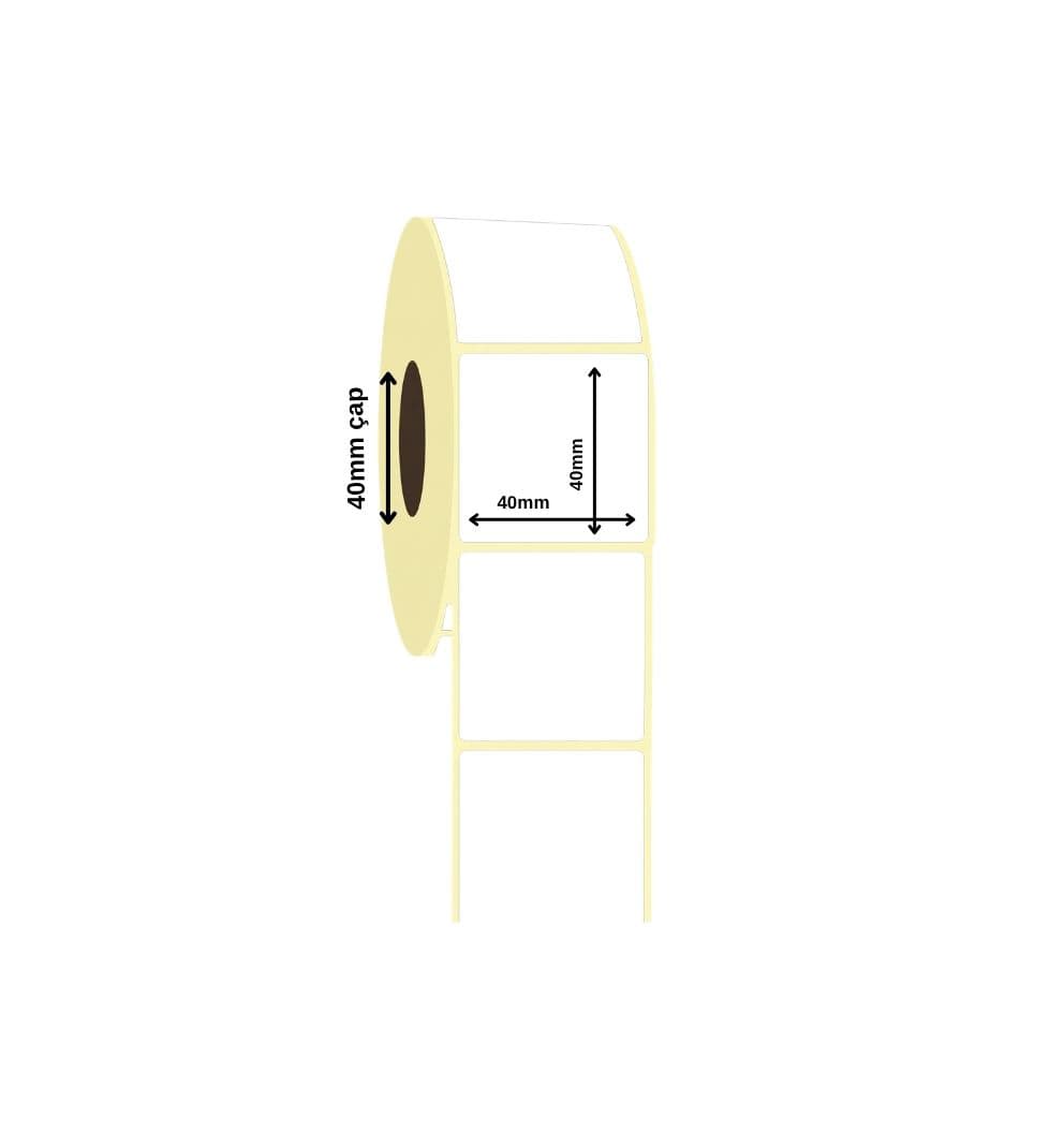 Termal Etiket 40x40 mm