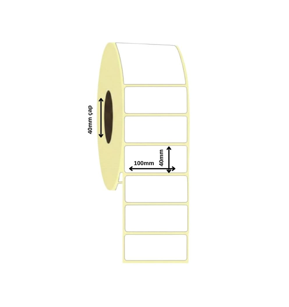 Vellum Etiket 100x40 mm