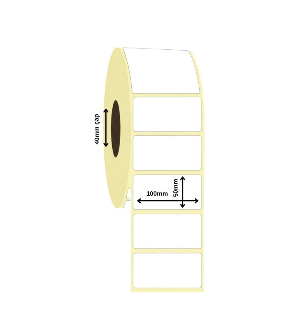 Vellum Etiket 100x50 mm