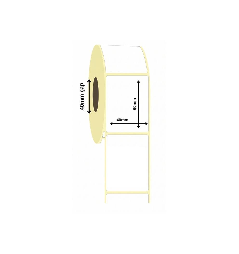 Vellum Etiket 40x60 mm
