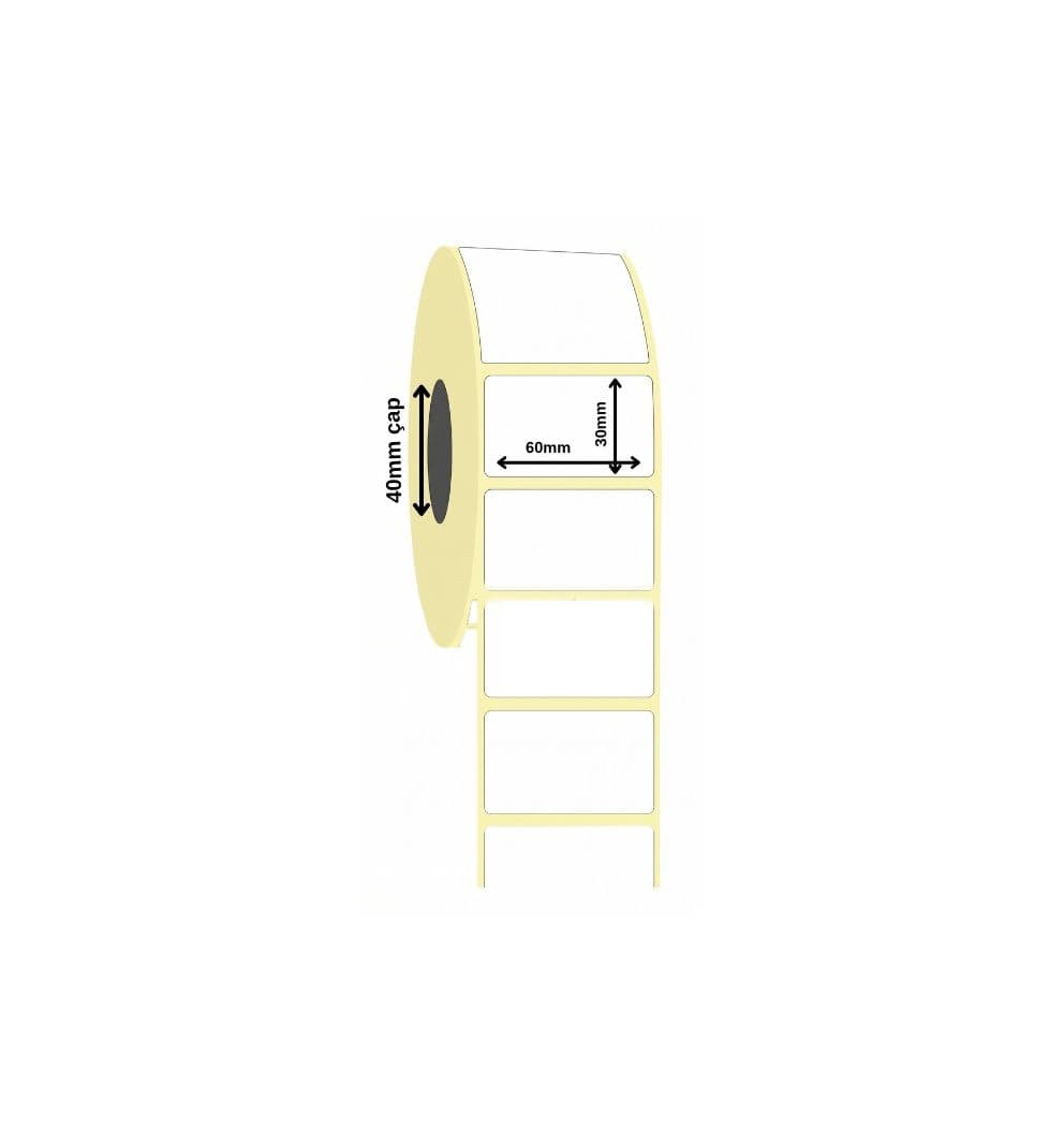Vellum Etiket 60x30 mm